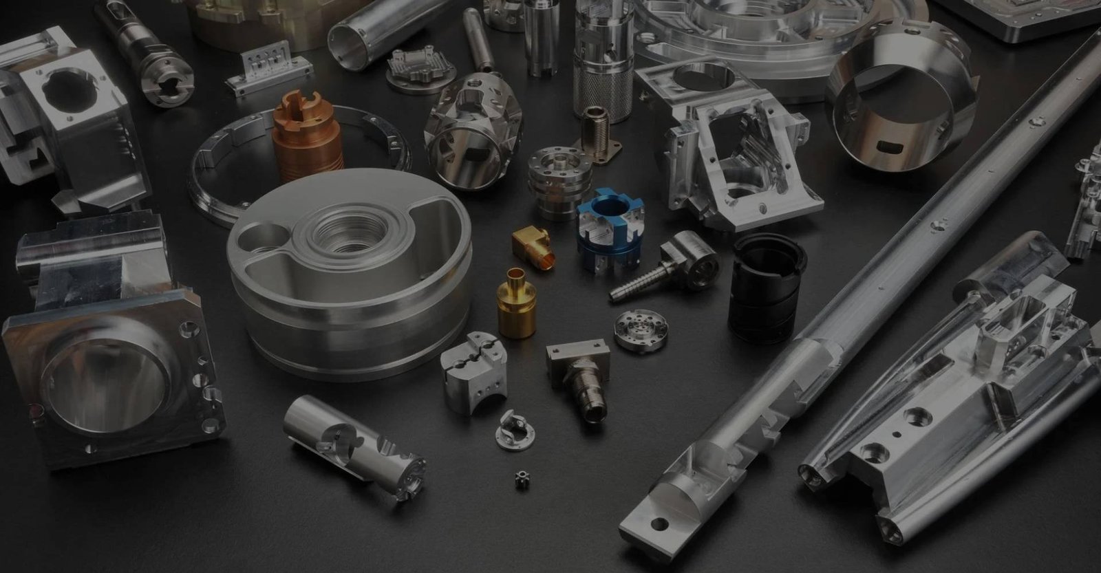 Assorted precision CNC and VMC machined components